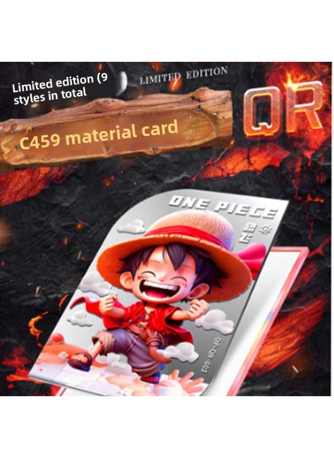 Bachaka One Piece Strong Attack Shocking Listed A Variety Of Fun Playing Cards Blind Box Unpacking Animation Peripherals-Color:Dongmanhe One Piece Comes In A Box Of 12 Packs, Two Sheets In A Pack