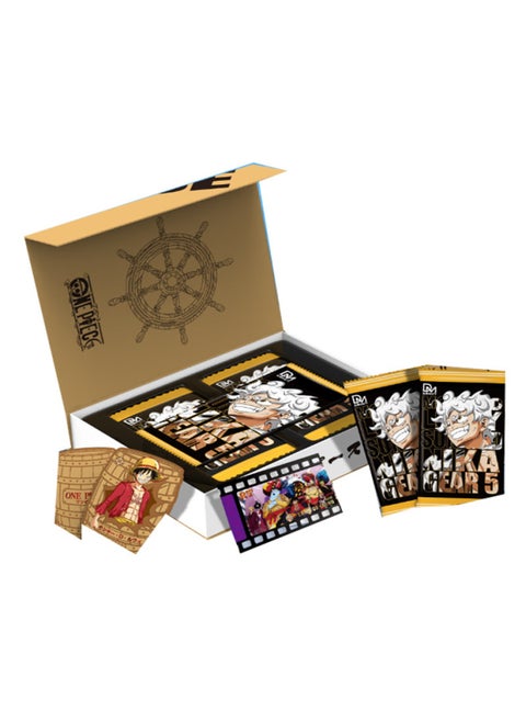Bachaka One Piece Strong Attack Shocking Listed A Variety Of Fun Playing Cards Blind Box Unpacking Animation Peripherals-Color:Dongmanhe One Piece Comes In A Box Of 12 Packs, Two Sheets In A Pack