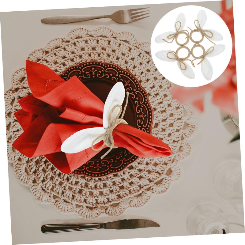 Easter Bunny Ear Napkin Rings Set Of 4 Elegant Table Decor For Spring Holiday Parties - Image 4