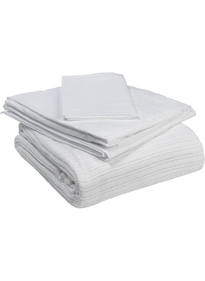 Drive Medical Drive Medical 15030HBC Hospital Bed Bedding in A Box, White  - Image 1
