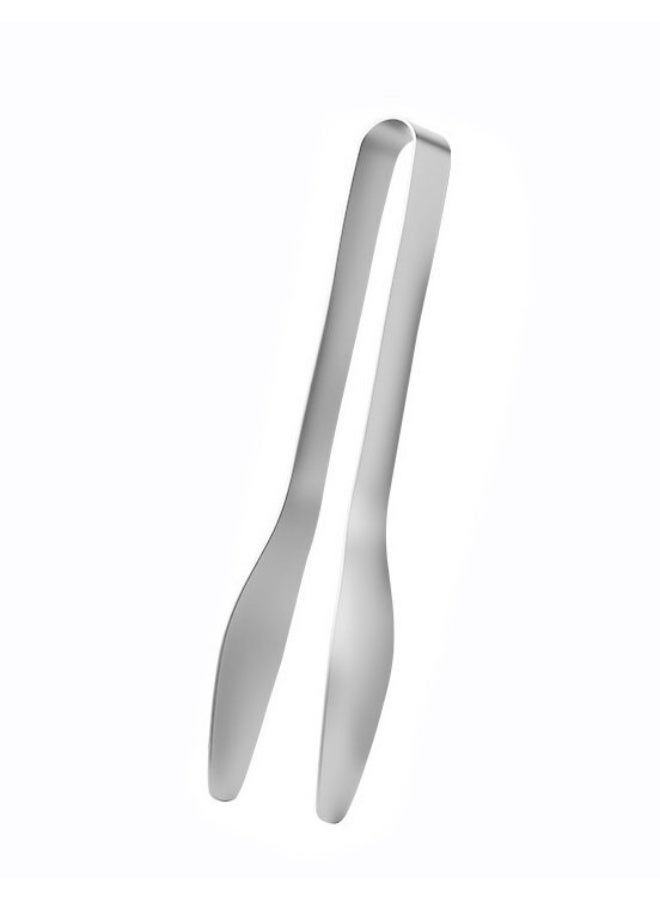 6" Stainless Steel Serving Tongs, Silver Food & Ice Tongs for Food Buffet Appetizer Salad - Image 1