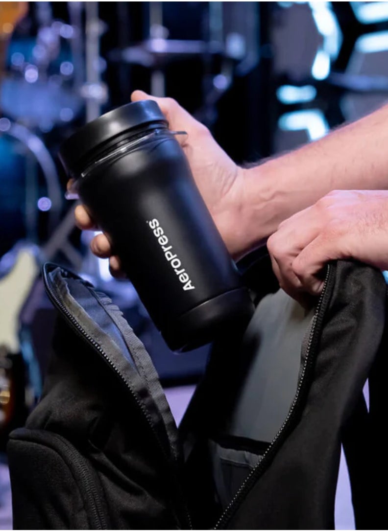 AeroPress Go Plus Travel Coffee Maker, BPA Free, Portable, Smooth and Bitter-free Brew, Shatterproof and Durable for Camping, Includes Custom Travel Tumbler, Capacity – 1-2 Cup, Color - Black  - Image 4