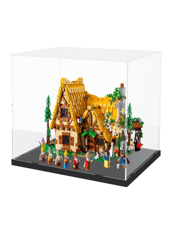 Choowin Acrylic Display Case for Lego 76419 21060 Thickened Clear Acrylic Display Box for Collectibles Countertop Display Case for Action Figures Model Toy Dustproof Showcase(Black Base) - Image 4