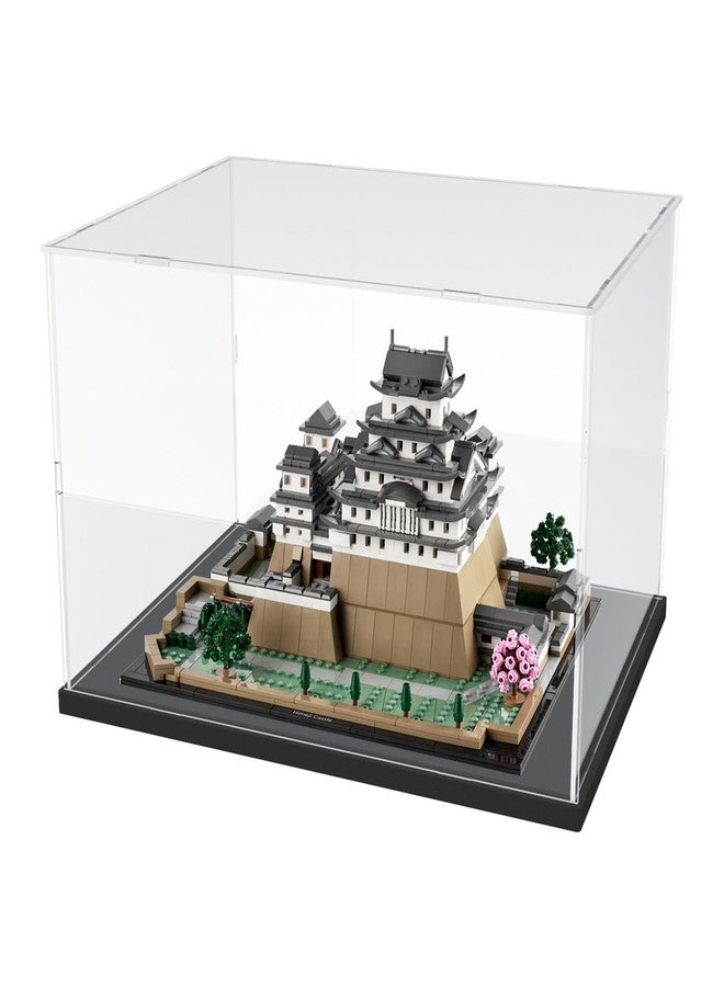 Choowin Acrylic Display Case for Lego 76419 21060 Thickened Clear Acrylic Display Box for Collectibles Countertop Display Case for Action Figures Model Toy Dustproof Showcase(Black Base) - Image 3