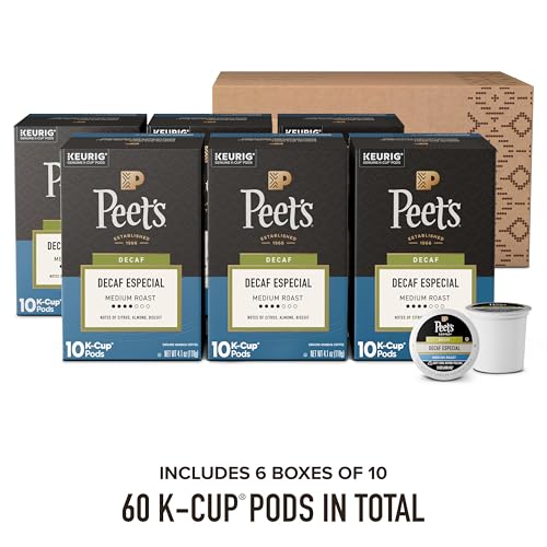 Peet's Coffee Peets Coffee Medium Roast Decaf Keurig KCup Pods Decaffeinated Arabica Coffee  Decaf Especial 60 Count 6 Boxes of 10 KCup Pods - Image 5