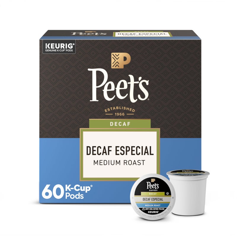 Peet's Coffee Peets Coffee Medium Roast Decaf Keurig KCup Pods Decaffeinated Arabica Coffee  Decaf Especial 60 Count 6 Boxes of 10 KCup Pods - Image 3