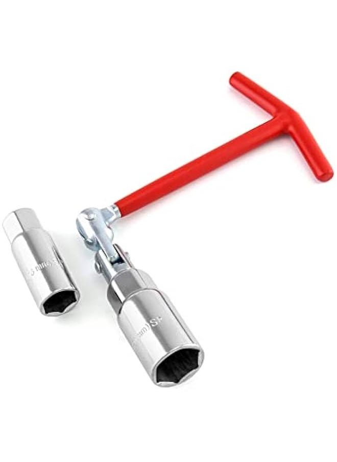 Arabest Spark Plug Socket Wrench, Universal,T-handle, 6mm (5/8) & 21mm (13/16) Remover Installer  - Image 3