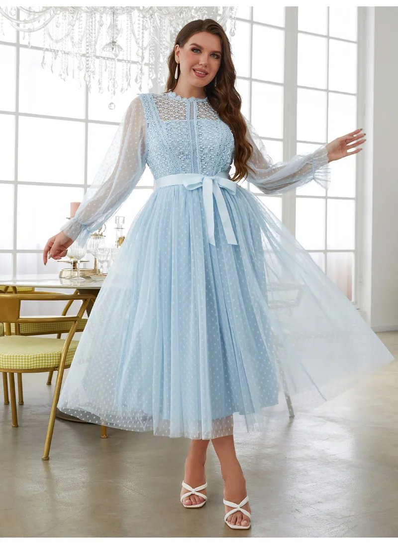 SIMPLEE Oversized women's dress suitable for curvy women's flowing skirt