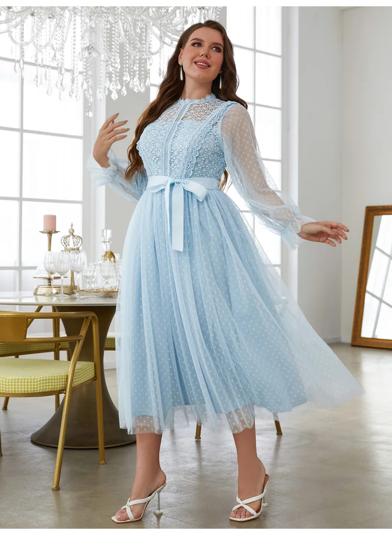 SIMPLEE Oversized women's dress suitable for curvy women's flowing skirt