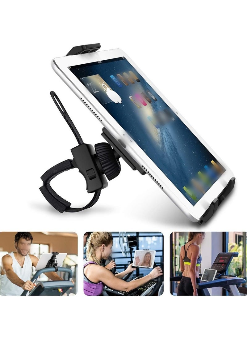 ZONIX Universal Bike Phone Holder for Tablet & Phone (3.5-12 Inch) - 360° Rotation, Dual-Gear Adjustment, Ultra Secure Mount for Exercise Bike & Handlebar  - Image 4