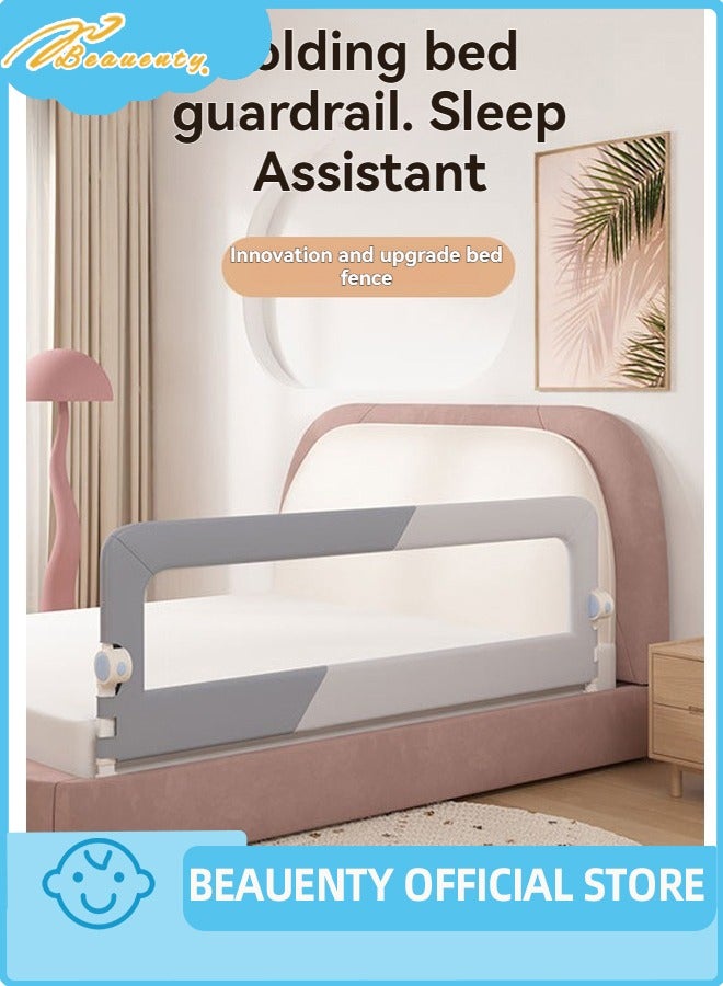 بيوينتي سكك حديد سرير الطفل الحرس - سكك حديد سرير الطفل الصغير القابلة للطي, سكك حديد سرير الأطفال وحراس السكك الحديدية,سكك حديدية حامية السرير السياج السلامة, سكك حديدية حراس السرير القابلة للتعديل للارتفاعات للملكة الملكة - Image 1