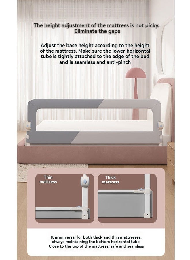 بيوينتي سكك حديد سرير الطفل الحرس - سكك حديد سرير الطفل الصغير القابلة للطي, سكك حديد سرير الأطفال وحراس السكك الحديدية,سكك حديدية حامية السرير السياج السلامة, سكك حديدية حراس السرير القابلة للتعديل للارتفاعات للملكة الملكة - Image 5