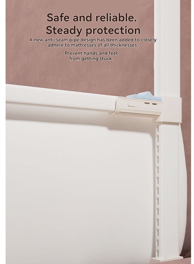 بيوينتي سكك حديد سرير الطفل الحرس - سكك حديد سرير الطفل الصغير القابلة للطي, سكك حديد سرير الأطفال وحراس السكك الحديدية,سكك حديدية حامية السرير السياج السلامة, سكك حديدية حراس السرير القابلة للتعديل للارتفاعات للملكة الملكة - Image 4