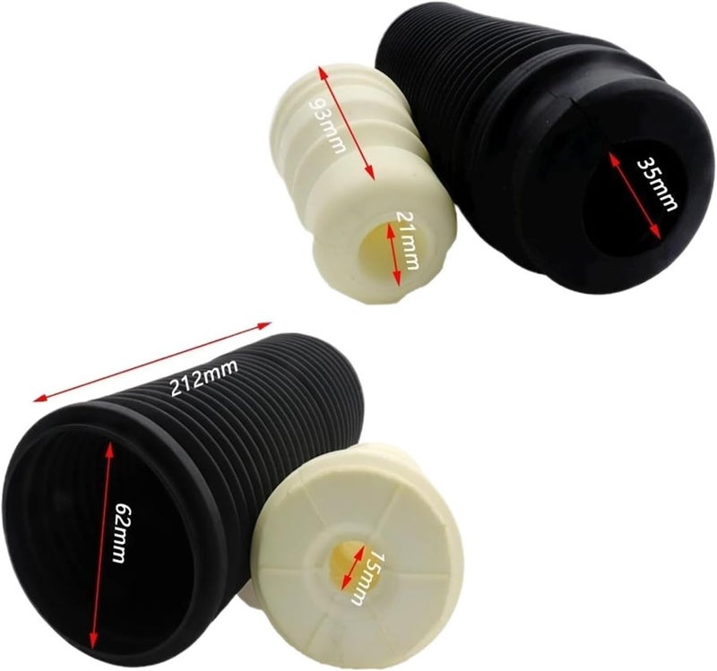 Wivplex Rear Dust Cover Air Shock Absorber Bellow Boot Set - Image 2