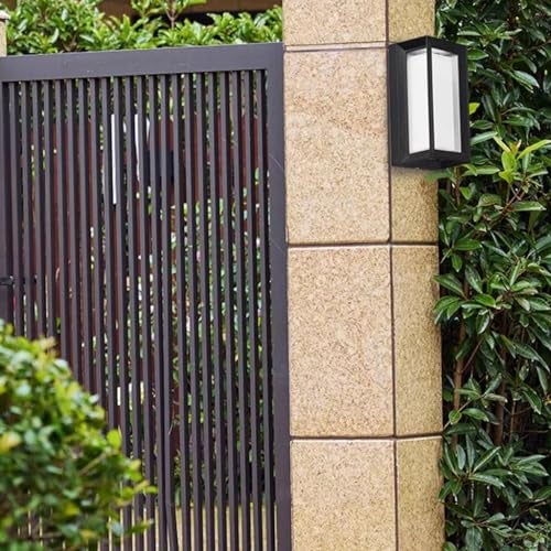 Harold Electricals Metal 7W Modern Nexa Lume Outdoor Facade Light | Black Body Wall Scone Lamp For Living Room - (Warm White Light) - Image 3