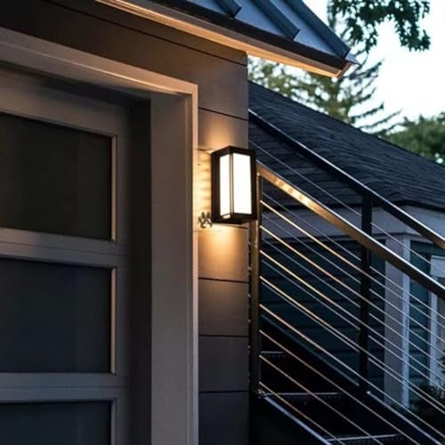Harold Electricals Metal 7W Modern Nexa Lume Outdoor Facade Light | Black Body Wall Scone Lamp For Living Room - (Warm White Light) - Image 4
