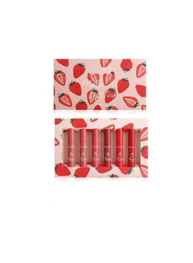 Matte Lipstick - Different Shades - 6 Pieces