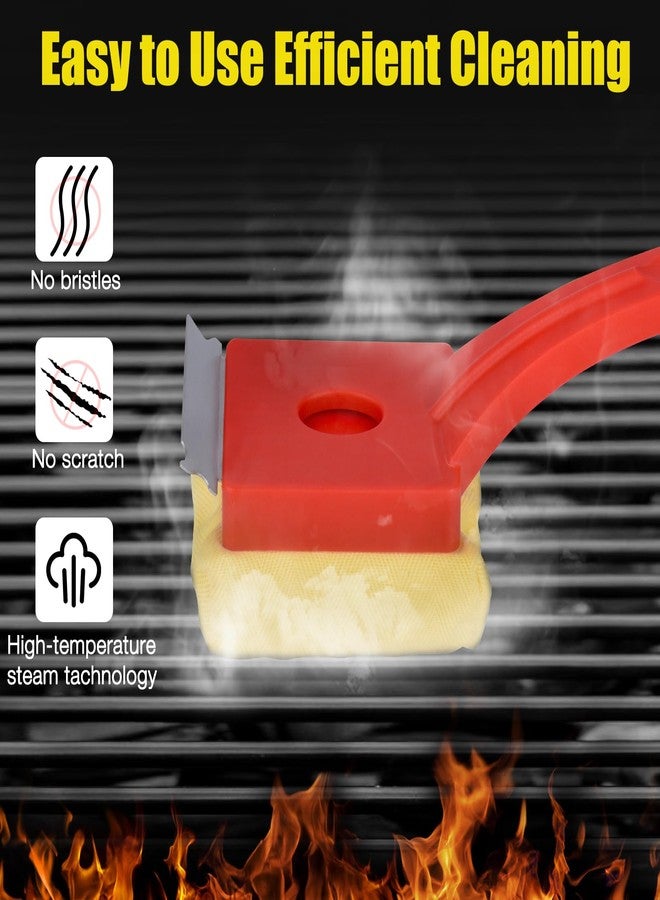 Kitwanda Grill Brush Bristle Free,Steam Cleaning Grill Brush - Safe for All Grill Types,Replaceable Head Barbecue Grill Cleaning Brush - Image 4