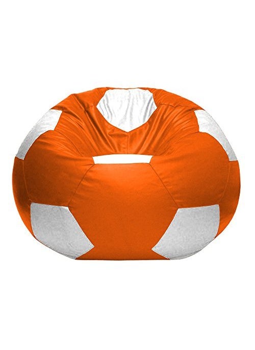caddyFull caddyFull XXXL Football Bean Bag Without Beans Orange and White 
