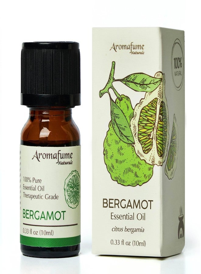 AROMAFUME Bergamot Essential Oil - 100% Natural, Therapeutic Grade Essential Oils - Pure, Soothing Aromatherapy Oil for Home Diffusers - Gifts for Her - 10ml - Image 1