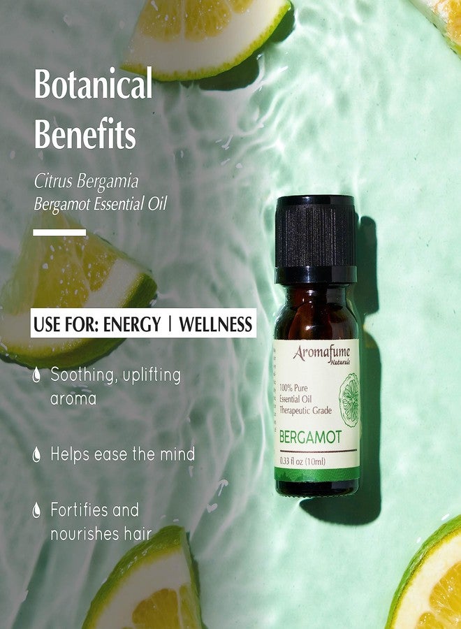 AROMAFUME Bergamot Essential Oil - 100% Natural, Therapeutic Grade Essential Oils - Pure, Soothing Aromatherapy Oil for Home Diffusers - Gifts for Her - 10ml - Image 2