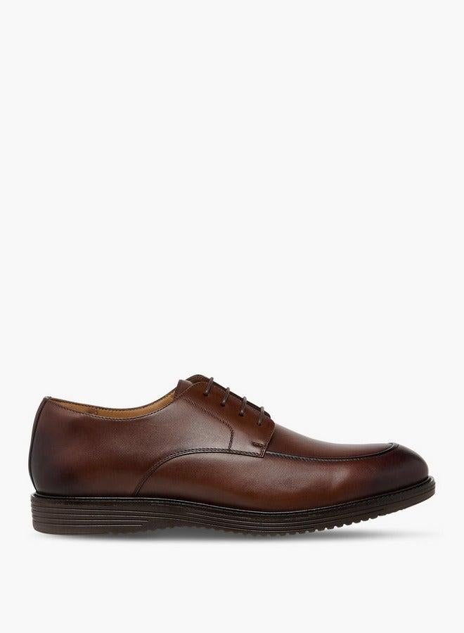 DUCHINI Men's Solid Lace-Up Derby Shoes - Image 2