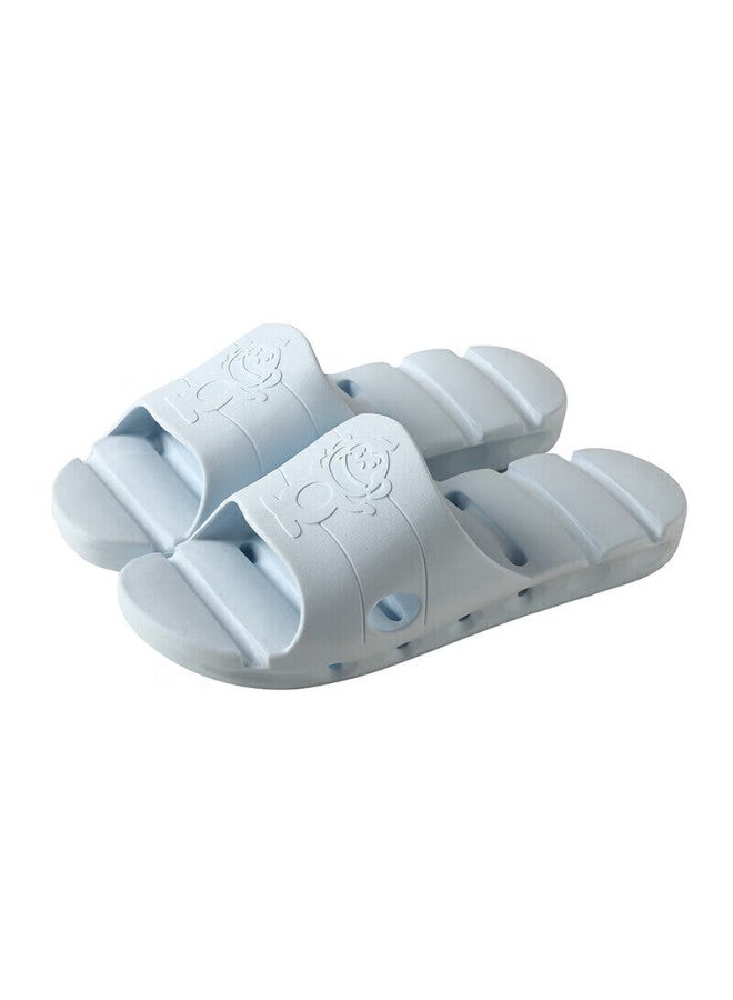 Baihou Leak-proof Water Summer Wear-resistant Home Bathroom Quick-drying Indoor Uni Slippers For Men And Women 1802 Light Blue Size 35-36 - Image 2