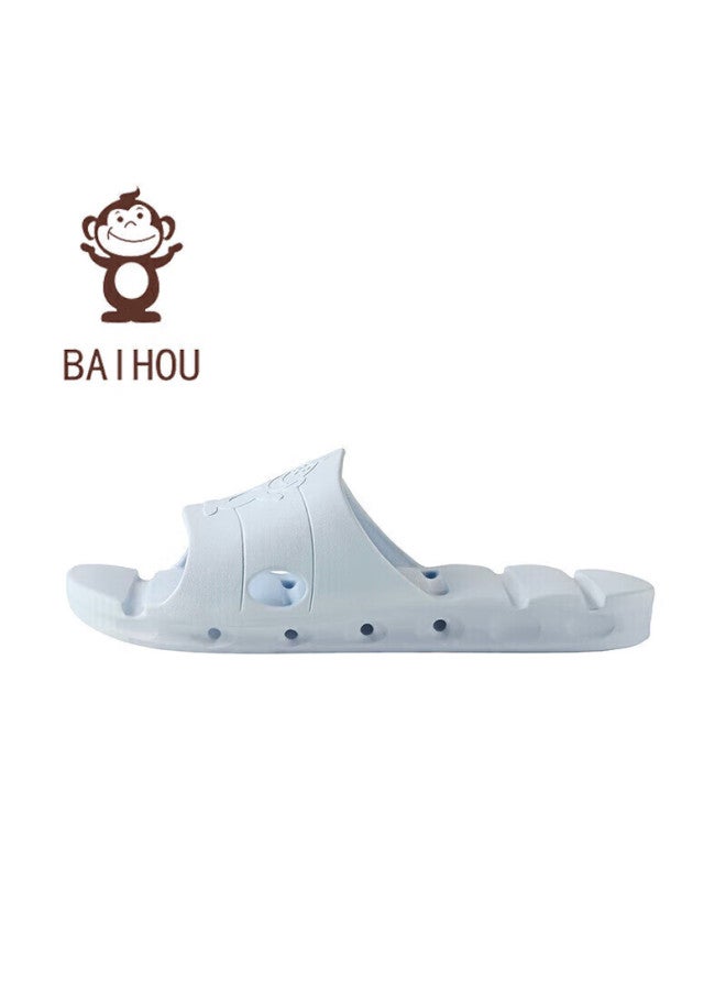 Baihou Leak-proof Water Summer Wear-resistant Home Bathroom Quick-drying Indoor Uni Slippers For Men And Women 1802 Light Blue Size 35-36 - Image 1