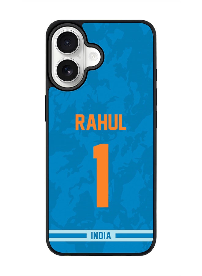 Stylizedd iPhone 17 Case, [Compatible with MagSafe] Slim Magnetic cover Phone Case iPhone 17 -India KL Rahul, Jersey No 1 - Image 1