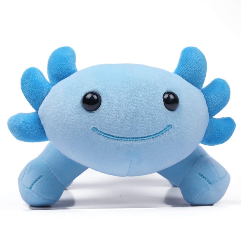 DYBFONO Axolotl Plush Toy, 10.8” Soft Cute Axolotl Stuffed Cotton Plush Pillow Kawaii Salamander Animal for Boys Girls Kids Gift (Blue) - Image 3