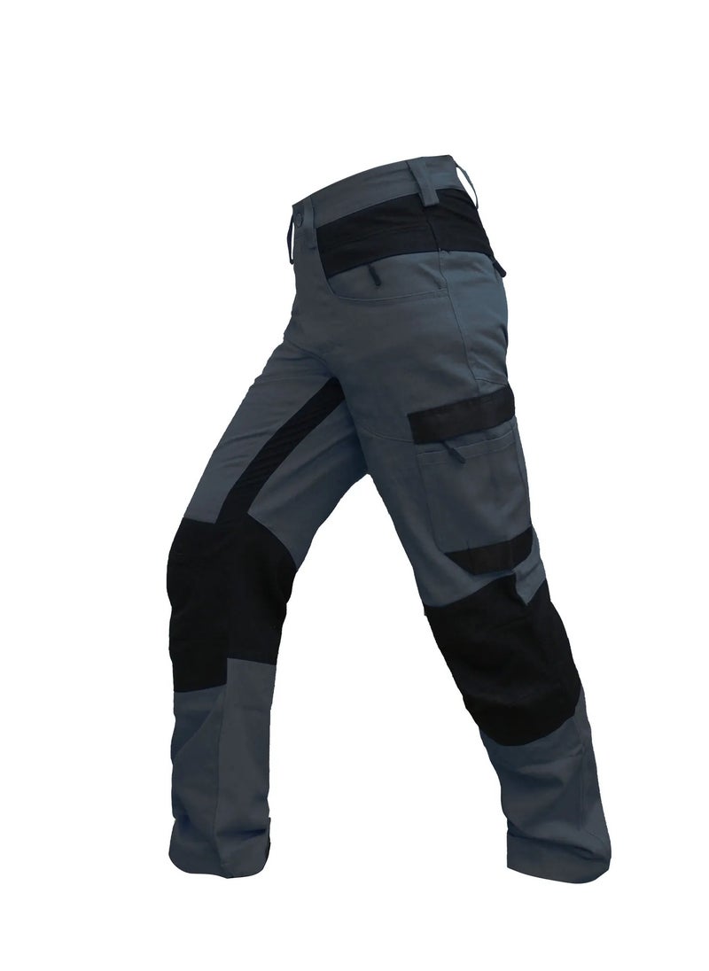Zuolaya - Tactical Cargo Pants Men Outdoor Trousers Casual Multi Pocket Pants Gray - Image 1
