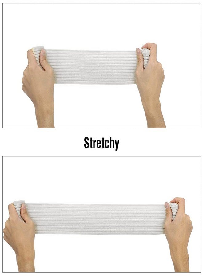 Xemz Breast Implant Stabilizer Band, Elastic Chest Compression Band Breast Augmentation Reduction Strap Bandage, Chest Support Strap Wrap Bandage for Fitness Exercise Running Sports Bra Alternative (White) - Image 3