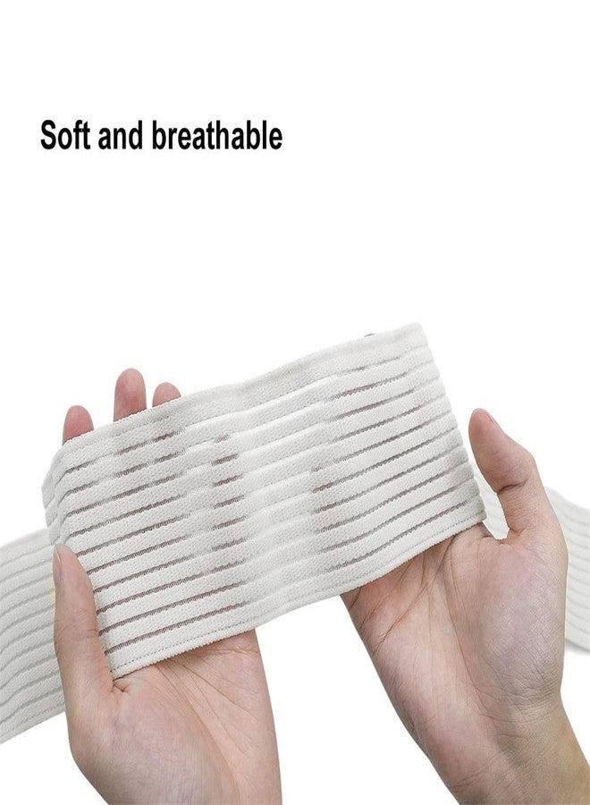Xemz Breast Implant Stabilizer Band, Elastic Chest Compression Band Breast Augmentation Reduction Strap Bandage, Chest Support Strap Wrap Bandage for Fitness Exercise Running Sports Bra Alternative (White) - Image 2