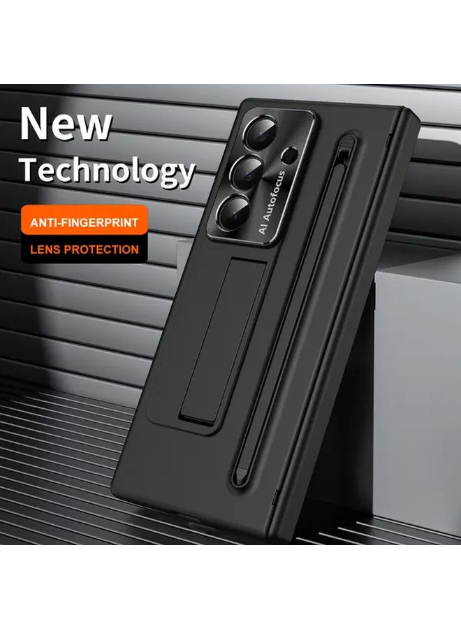 Grey Minimalist Solid Design Case for Samsung Galaxy Z Fold 7 - Image 5