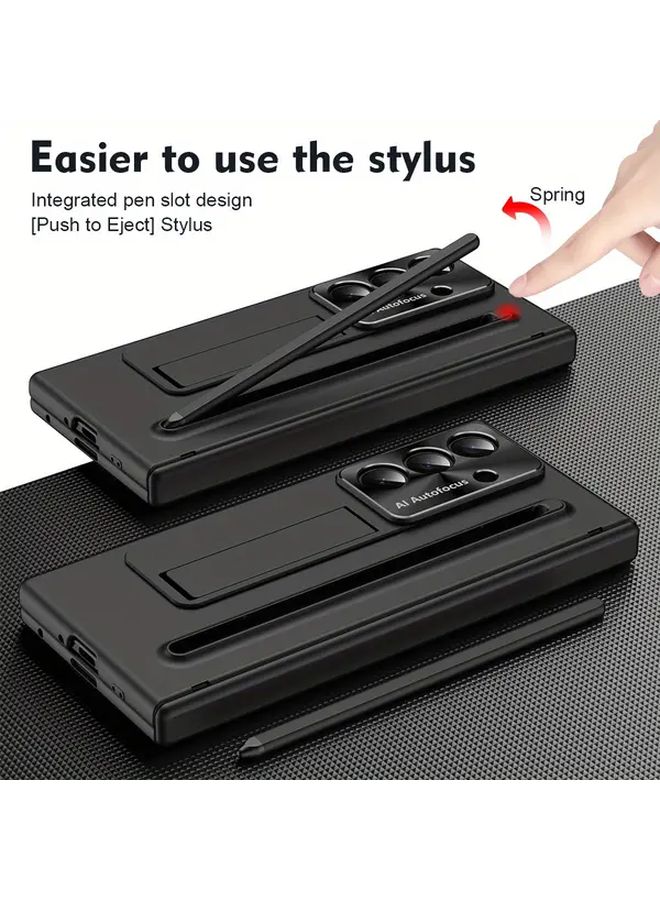 Grey Minimalist Solid Design Case for Samsung Galaxy Z Fold 7 - Image 4