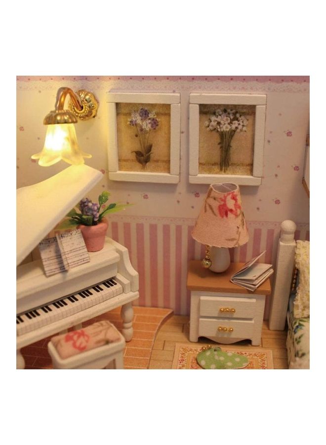 NIBEMINENT DIY Miniature Wooden Doll House Furniture Kit 17 x 13.5 12.3cm - Image 5