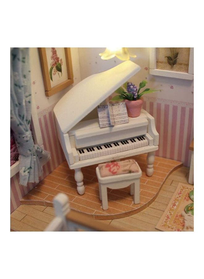 NIBEMINENT DIY Miniature Wooden Doll House Furniture Kit 17 x 13.5 12.3cm - Image 4