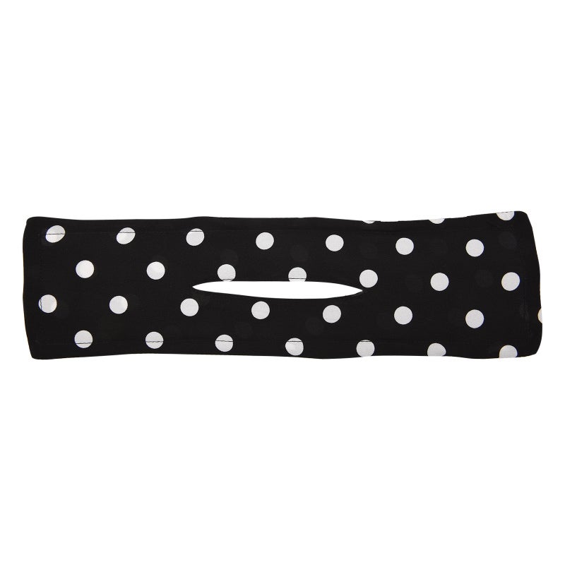 Hair Bun Maker: Black Dot 17G High-Quality Fabric - Built-In Steel Easy To Twist Deft Bun Tool For All Women, Thick And Thin Hair - Image 1
