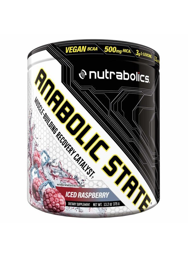 nutrabolics Dietary Supplement Anabolic State Iced Raspberry 375g (30 Servings) - Image 1