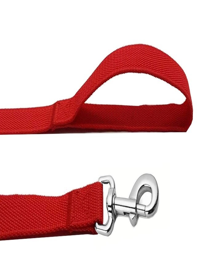 MANDAO Strong Nylon Dog Leash, 4FT/ 5 FT/ 6FT Dog Leashes for Medium Large Dogs(4FT, Red) - Image 4