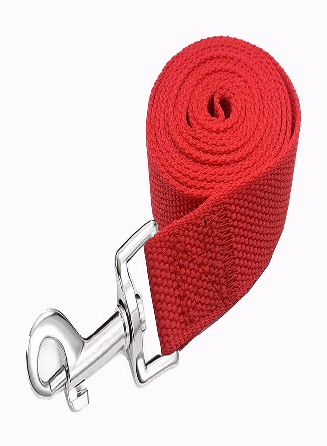 MANDAO Strong Nylon Dog Leash, 4FT/ 5 FT/ 6FT Dog Leashes for Medium Large Dogs(4FT, Red) - Image 3