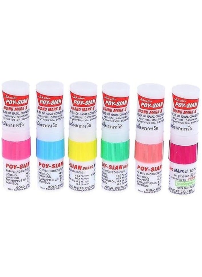 POY-SIAN Mark II Menthol Nasal Inhaler 70 grams Pack of 6 - pzsku/Z84351668607F1E19C307Z/45/1741362374/ff08bcb5-7df0-46ee-b911-035f2a0c3e48