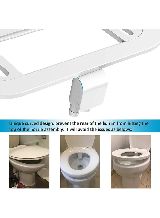 Home Toilet Sitz Bath Attachment - Dual Nozzles, Adjustable Pressure, Ultra Thin, Non Electri - Image 3