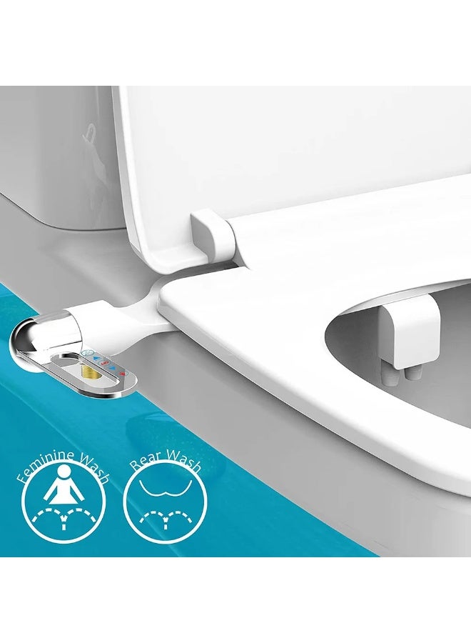 Home Toilet Sitz Bath Attachment - Dual Nozzles, Adjustable Pressure, Ultra Thin, Non Electri - Image 1
