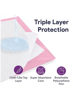 Pikkaboo Pack Of 15 Eco Nonwoven Mom & Baby Maternal Pad Soft Diaper Changing Mat - 3 X 5 Pieces  - Image 4
