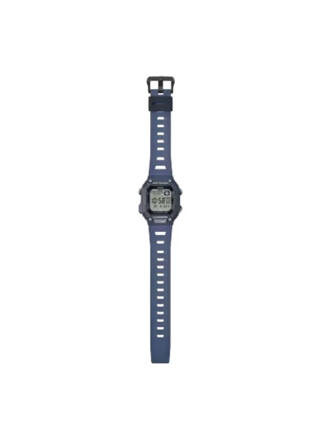 CASIO Men's Digital Display Watch With Blue Resin Strap - WS-B1000-2AVDF