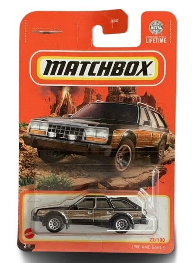 MATCHBOX Matchbox 1980 AMC Eagle Diecast Car Model, 1:64 Scale, Black