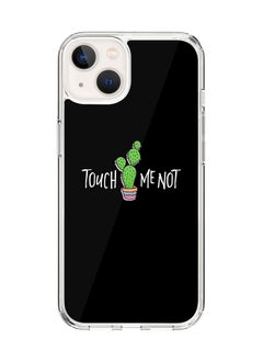 Classic Clear Case for Apple iPhone 14 Hybrid Soft Case Flexible Edges Anti Drop TPU PC Gel Thin Transparent Cover [ Designed for Apple iPhone 14 ] - Touch me not Full Print