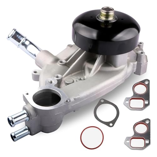 AUTOSTARSHIP AW5104 Engine Aluminum Water Pump Compatible with Chevy Chevrolet Silverado 1500/ Tahoe/Suburban/Trailblazer/Express, GMC Sierra/Yukon, Cadillac, Buick, Hummer, Isuzu V8 4.8/5.3/6.0L - Image 1