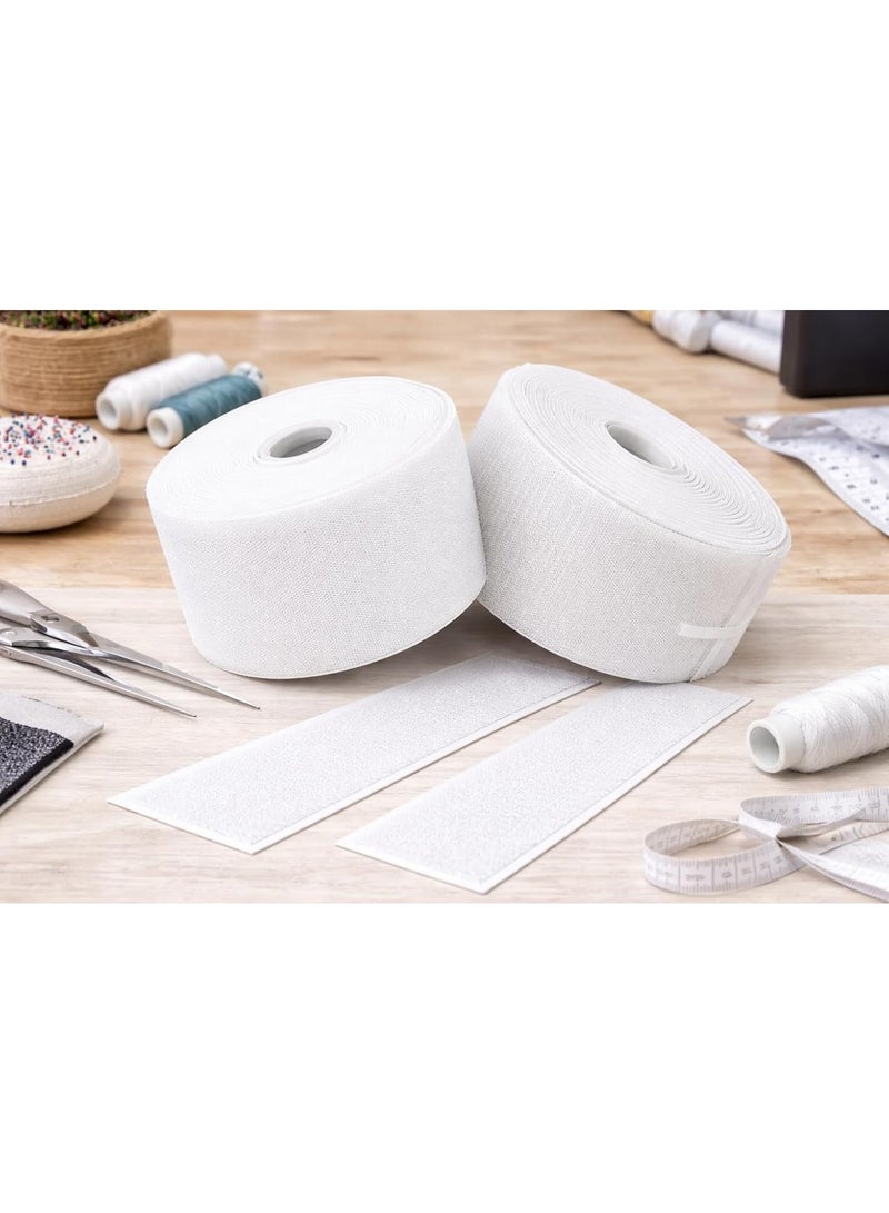 شريط لاصق متعدد الأغراض للخياطة، غير لاصق، لتثبيت الأقمشة، يتضمن كلا الجانبين، مقاس 10 سم عرض × 1 متر، مناسب لأعمال الخياطة والحرف اليدوية والملابس والستائر والتنجيد (أبيض). - Image 2